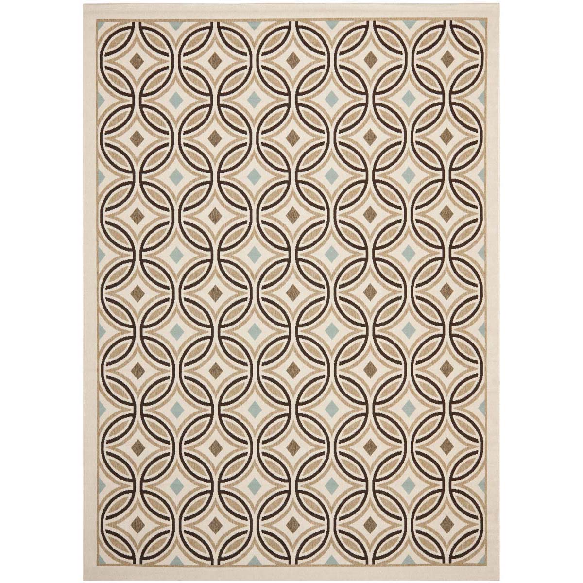 Safavieh Veranda 047 Rug, VER047 - Cream / Chocolate