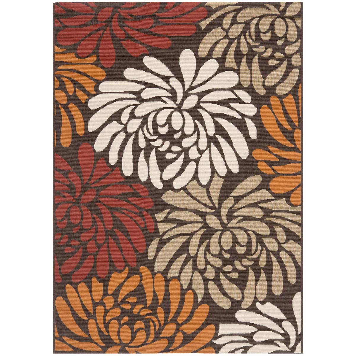 Safavieh Veranda 049 Rug, VER049 - Chocolate / Terracotta