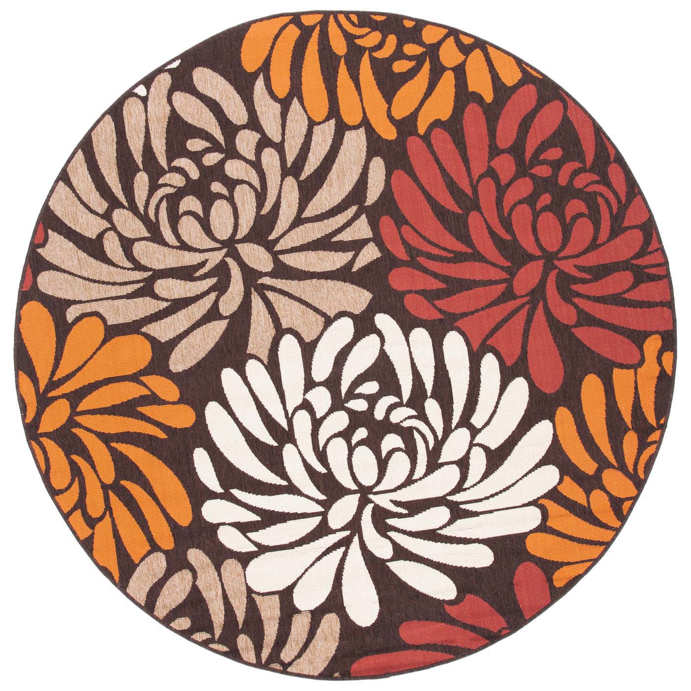 Safavieh Veranda 049 Rug, VER049 - Chocolate / Terracotta