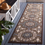 Safavieh Veranda 055 Rug, VER055 - Chocolate / Cream