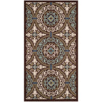 Safavieh Veranda 055 Rug, VER055 - Chocolate / Cream