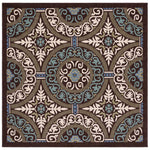 Safavieh Veranda 055 Rug, VER055 - Chocolate / Cream