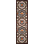 Safavieh Veranda 055 Rug, VER055 - Chocolate / Aqua