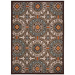 Safavieh Veranda 055 Rug, VER055 - Chocolate / Aqua