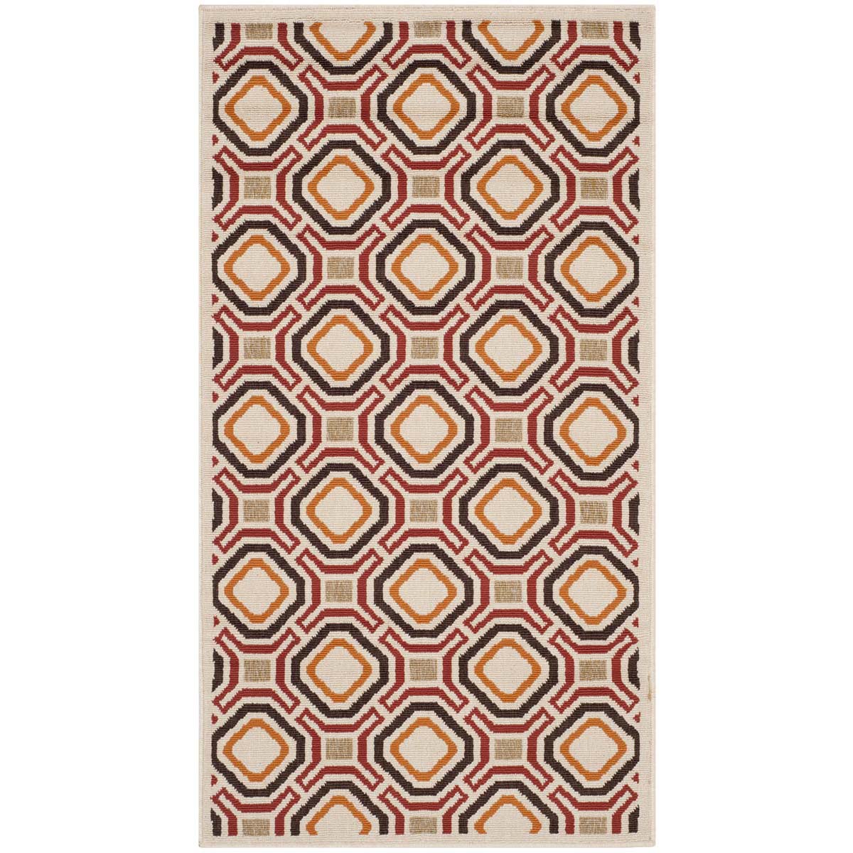 Safavieh Veranda 089 Rug, VER089 - Creme / Red