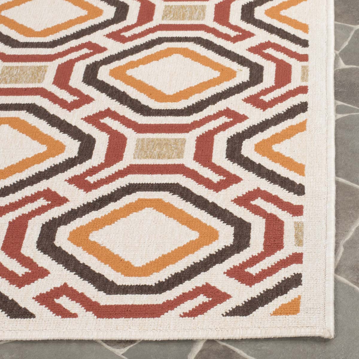 Safavieh Veranda 089 Rug, VER089 - Creme / Red