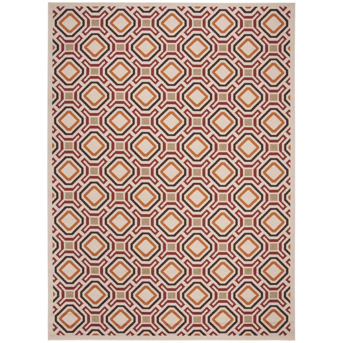 Safavieh Veranda 089 Rug, VER089 - Creme / Red