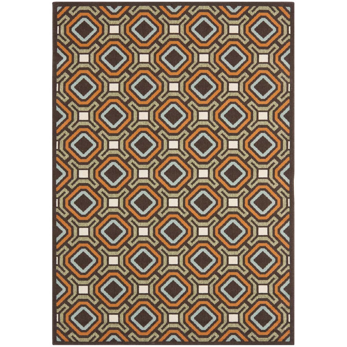 Safavieh Veranda 089 Rug, VER089 - Chocolate / Terracotta