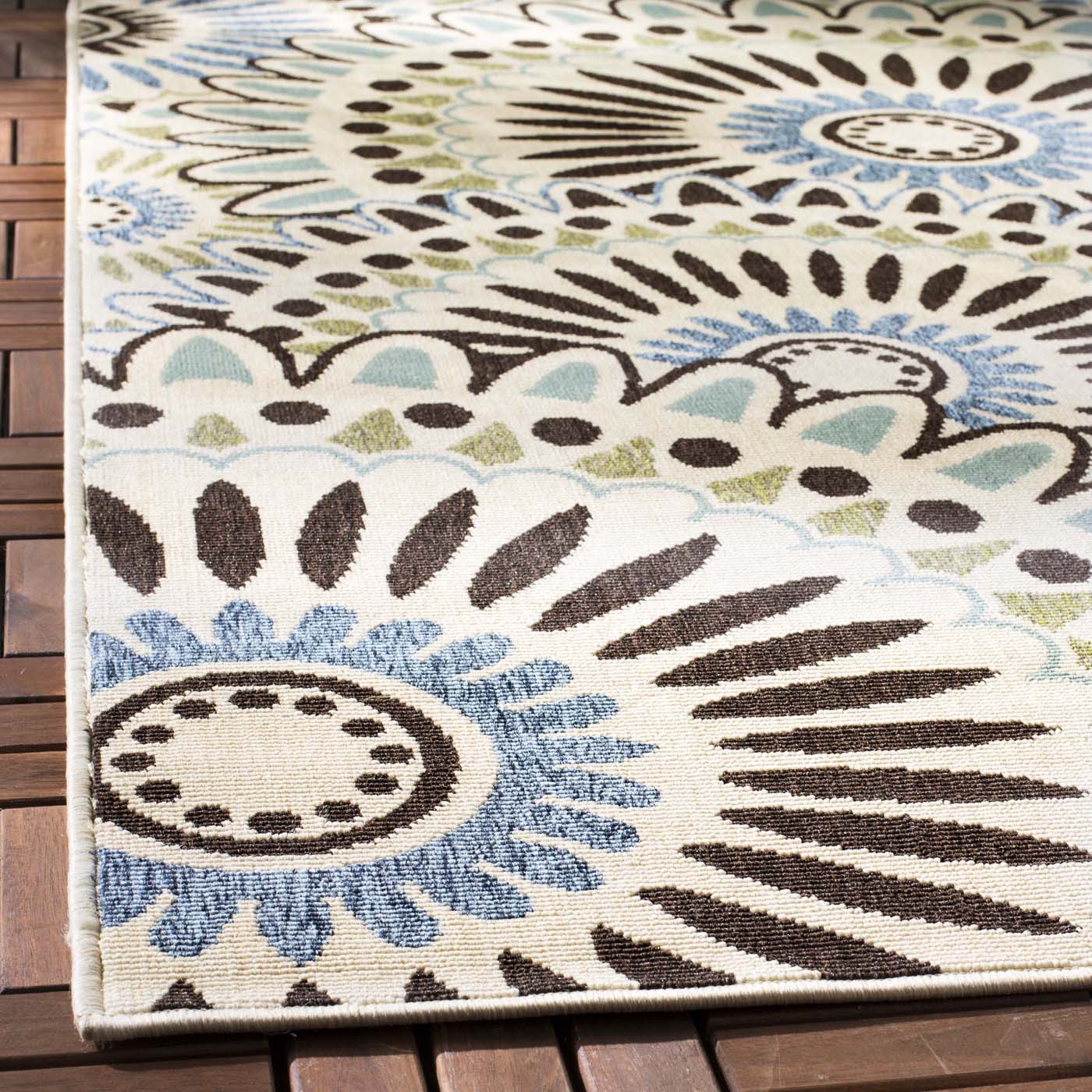 Safavieh Veranda 091 Rug, VER091 - Cream / Blue