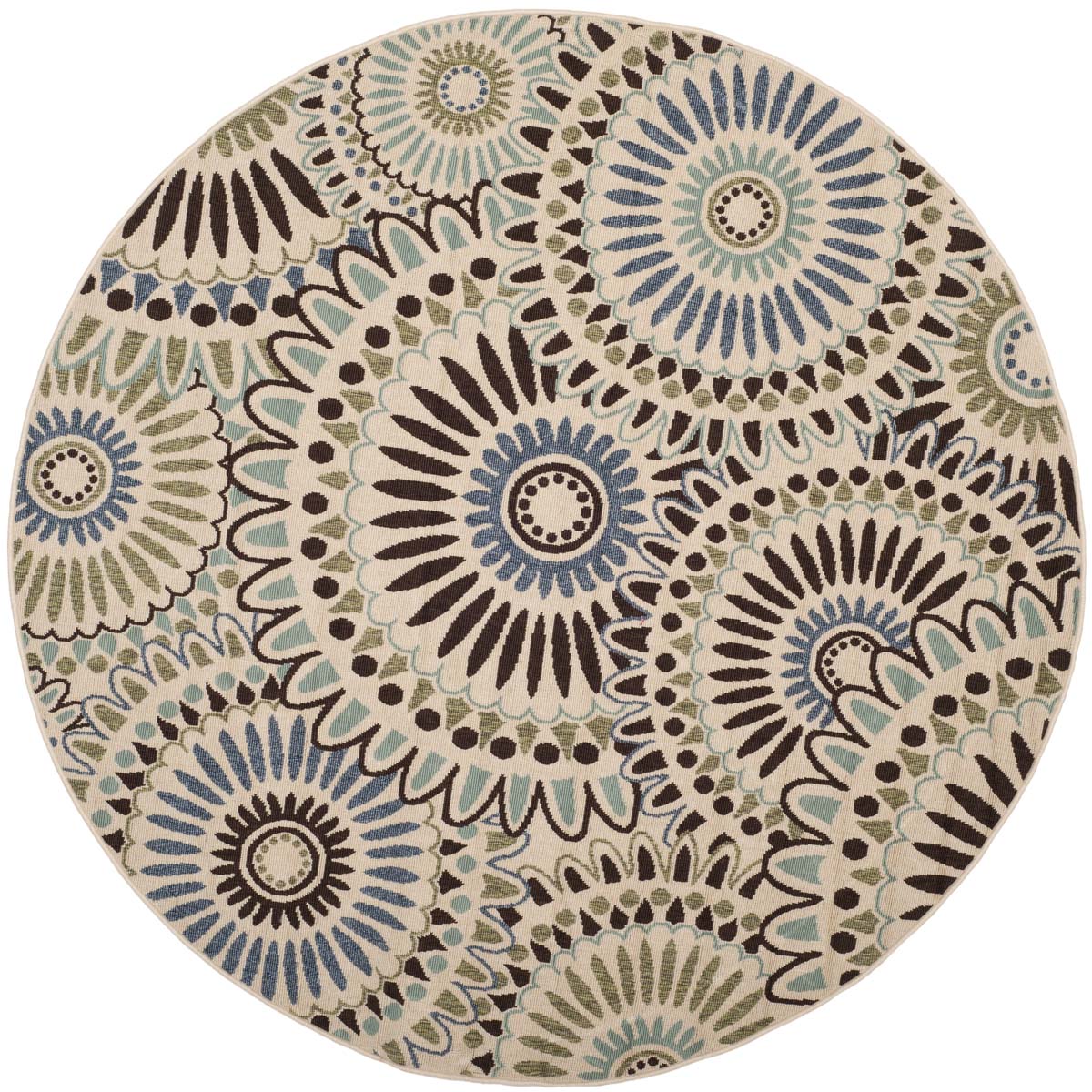 Safavieh Veranda 091 Rug, VER091 - Cream / Blue