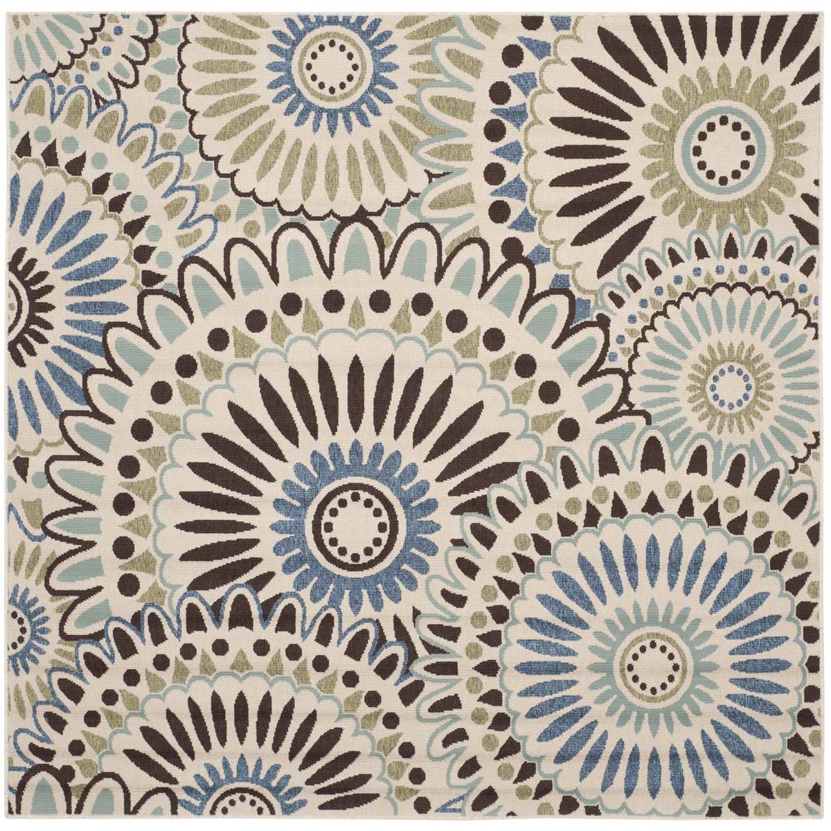 Safavieh Veranda 091 Rug, VER091 - Cream / Blue