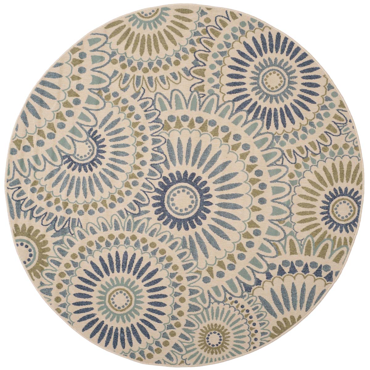 Safavieh Veranda 091 Rug, VER091 - Cream / Green