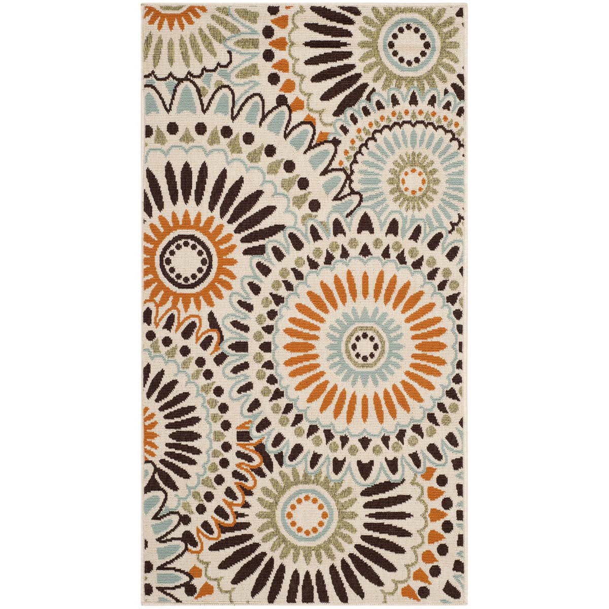 Safavieh Veranda 091 Rug, VER091 - Cream / Chocolate