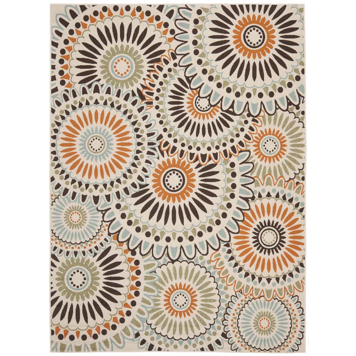 Safavieh Veranda 091 Rug, VER091 - Cream / Chocolate