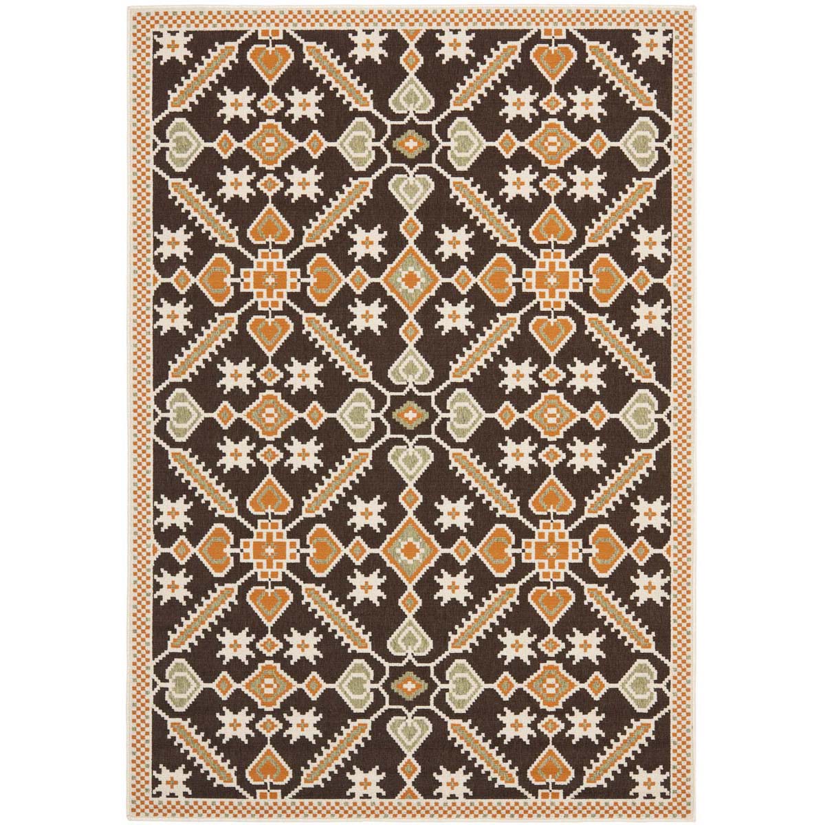 Safavieh Veranda 098 Rug, VER098 - Chocolate / Terracotta