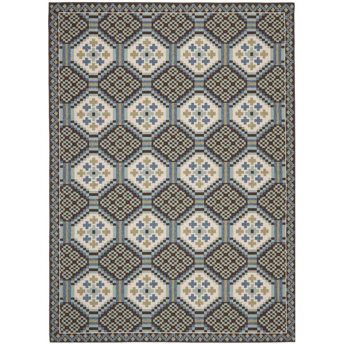 Safavieh Veranda 100 Rug, VER100 - Blue / Chocolate