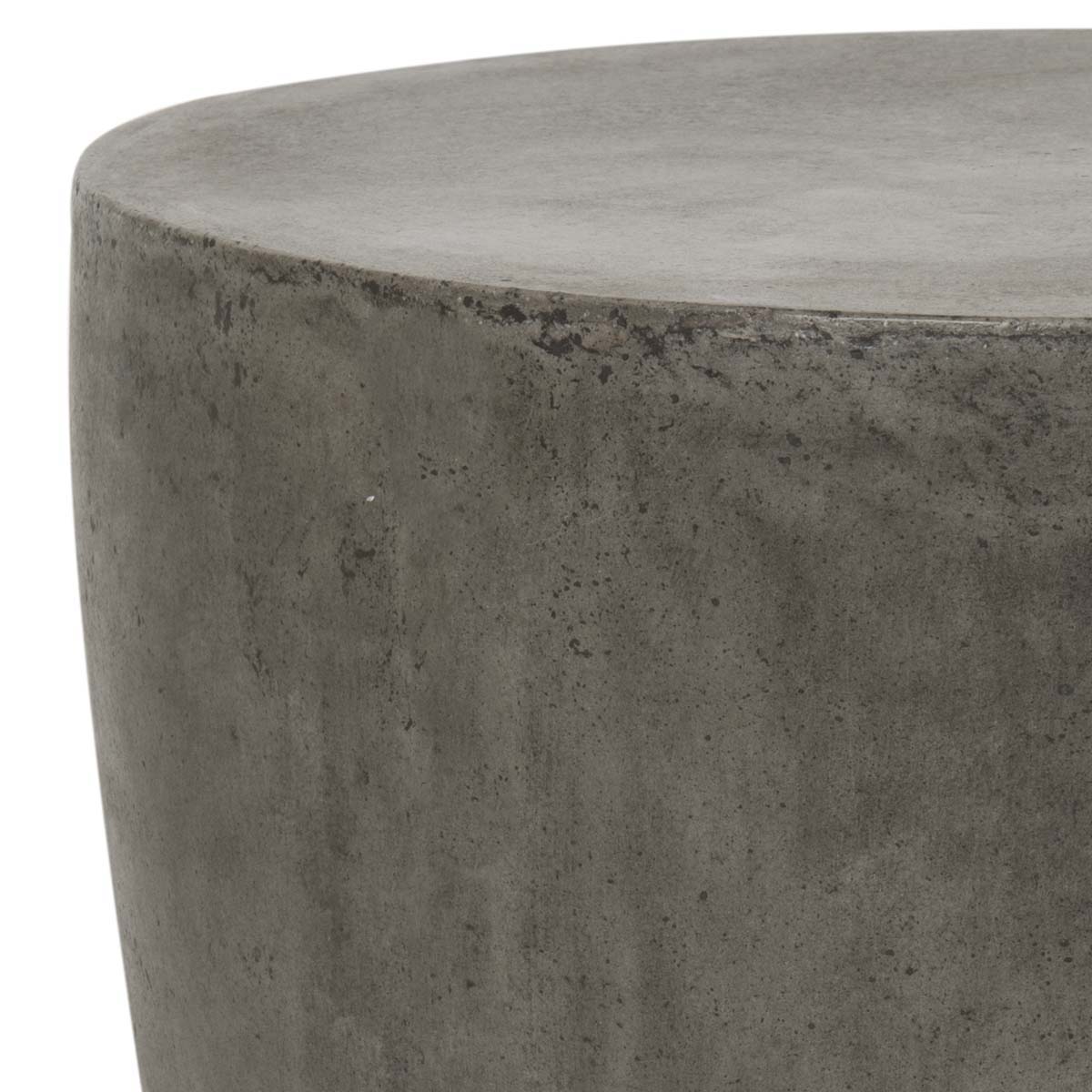 Safavieh Aishi Indoor/Outdoor Modern Concrete Round 17.7, VNN1007 - Dark Grey