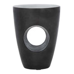 Safavieh Aishi Indoor/Outdoor Modern Concrete Round 17.7, VNN1007 - Black