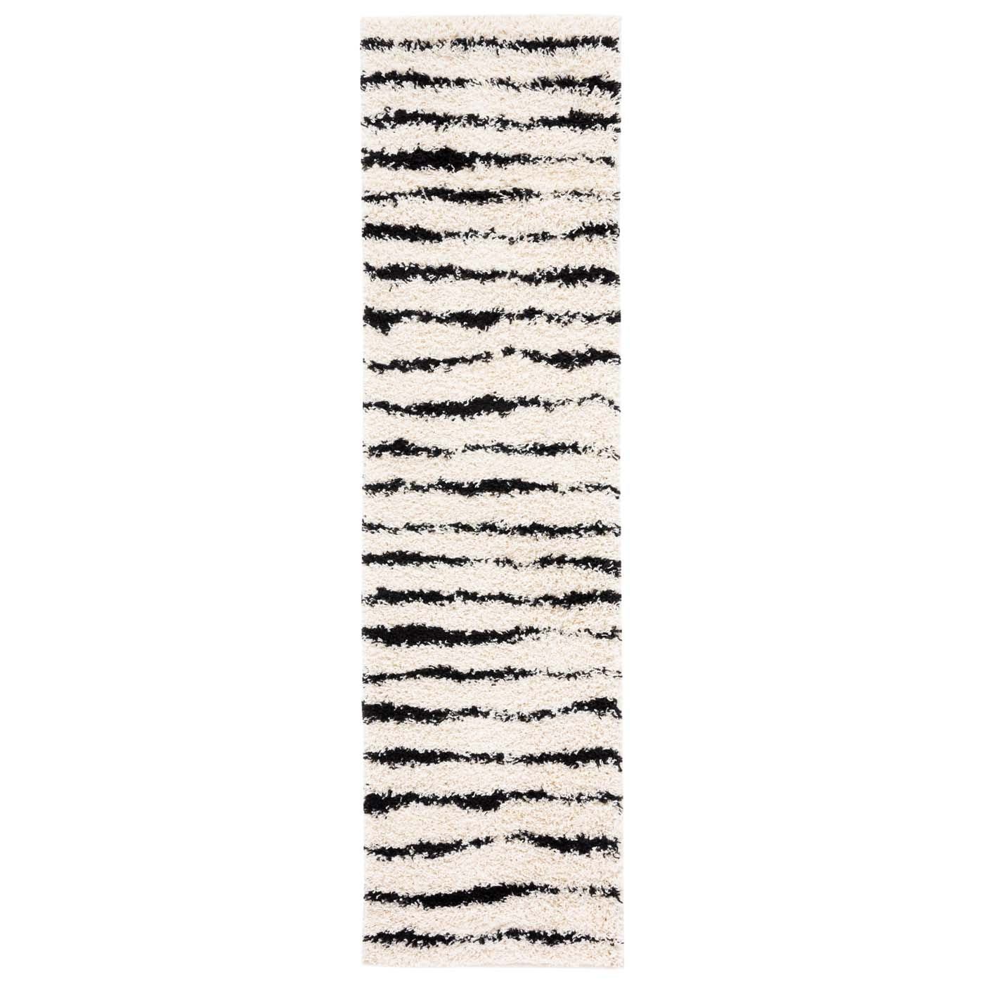 Safavieh Venus Shag 603 Rug, VNS603 - Ivory / Black