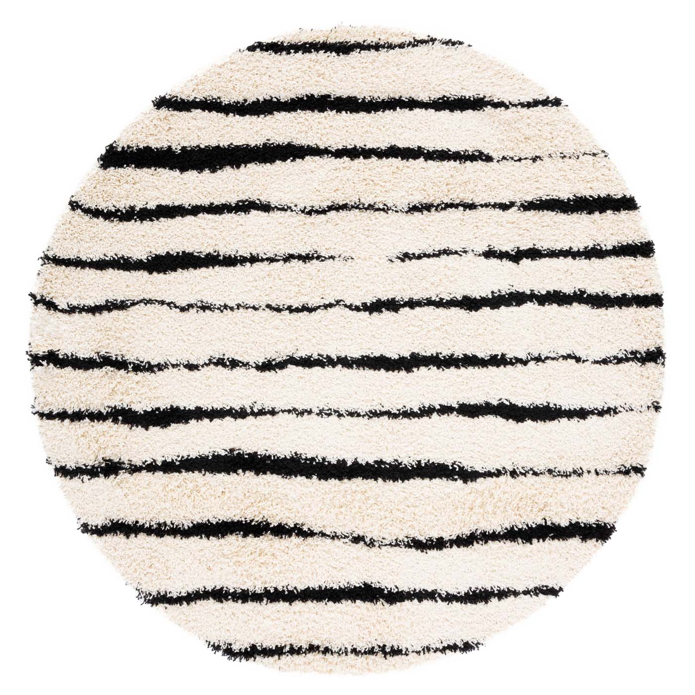 Safavieh Venus Shag 603 Rug, VNS603 - Ivory / Black