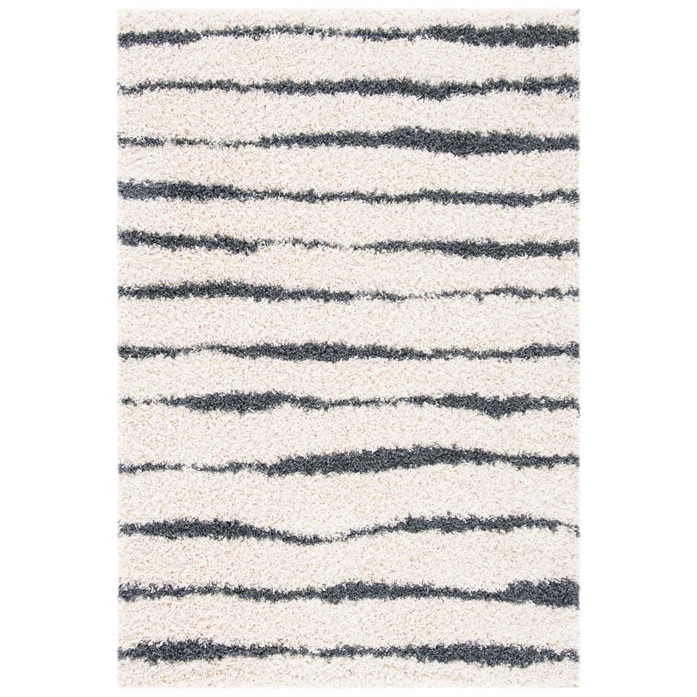 Safavieh Venus Shag 603 Rug, VNS603 - Ivory / Dark Grey