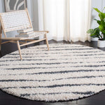 Safavieh Venus Shag 603 Rug, VNS603 - Ivory / Dark Grey