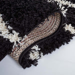 Safavieh Venus Shag 603 Rug, VNS603 - Black / Ivory