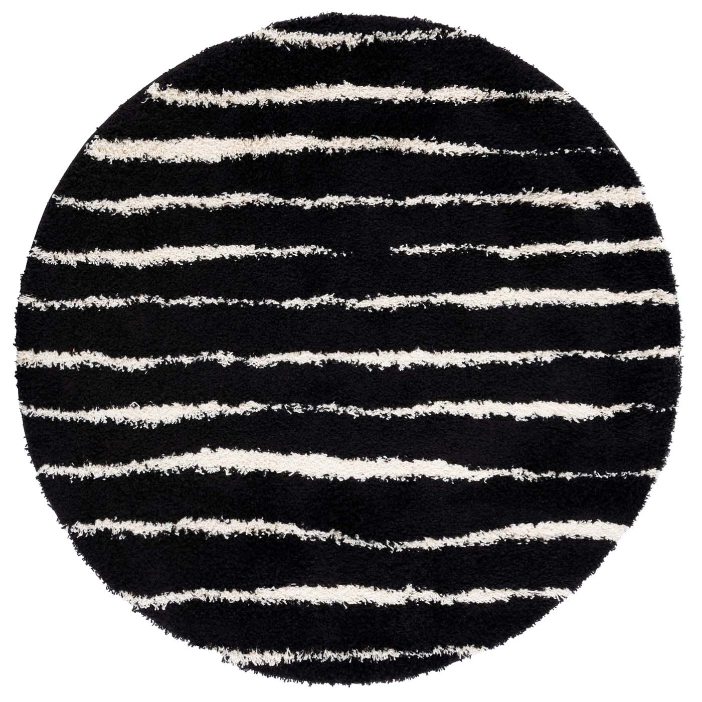 Safavieh Venus Shag 603 Rug, VNS603 - Black / Ivory