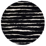 Safavieh Venus Shag 603 Rug, VNS603 - Black / Ivory