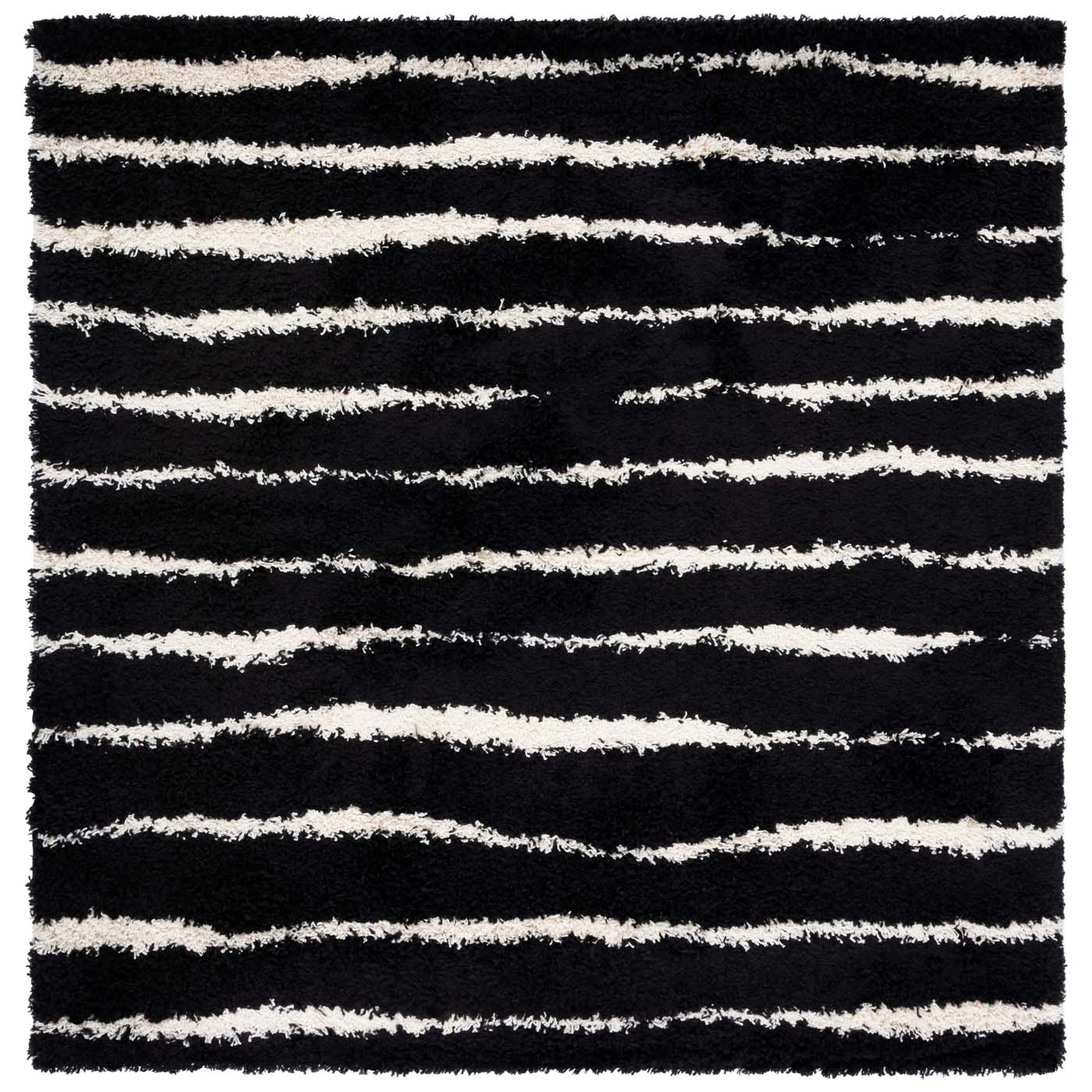 Safavieh Venus Shag 603 Rug, VNS603 - Black / Ivory