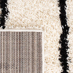 Safavieh Venus Shag 604 Rug, VNS604 - Ivory / Black