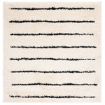 Safavieh Venus Shag 604 Rug, VNS604 - Ivory / Black