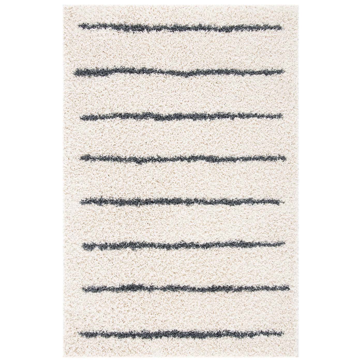 Safavieh Venus Shag 604 Rug, VNS604 - Ivory / Dark Grey