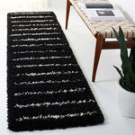 Safavieh Venus Shag 604 Rug, VNS604 - Black / Ivory