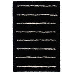 Safavieh Venus Shag 604 Rug, VNS604 - Black / Ivory