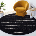 Safavieh Venus Shag 604 Rug, VNS604 - Black / Ivory