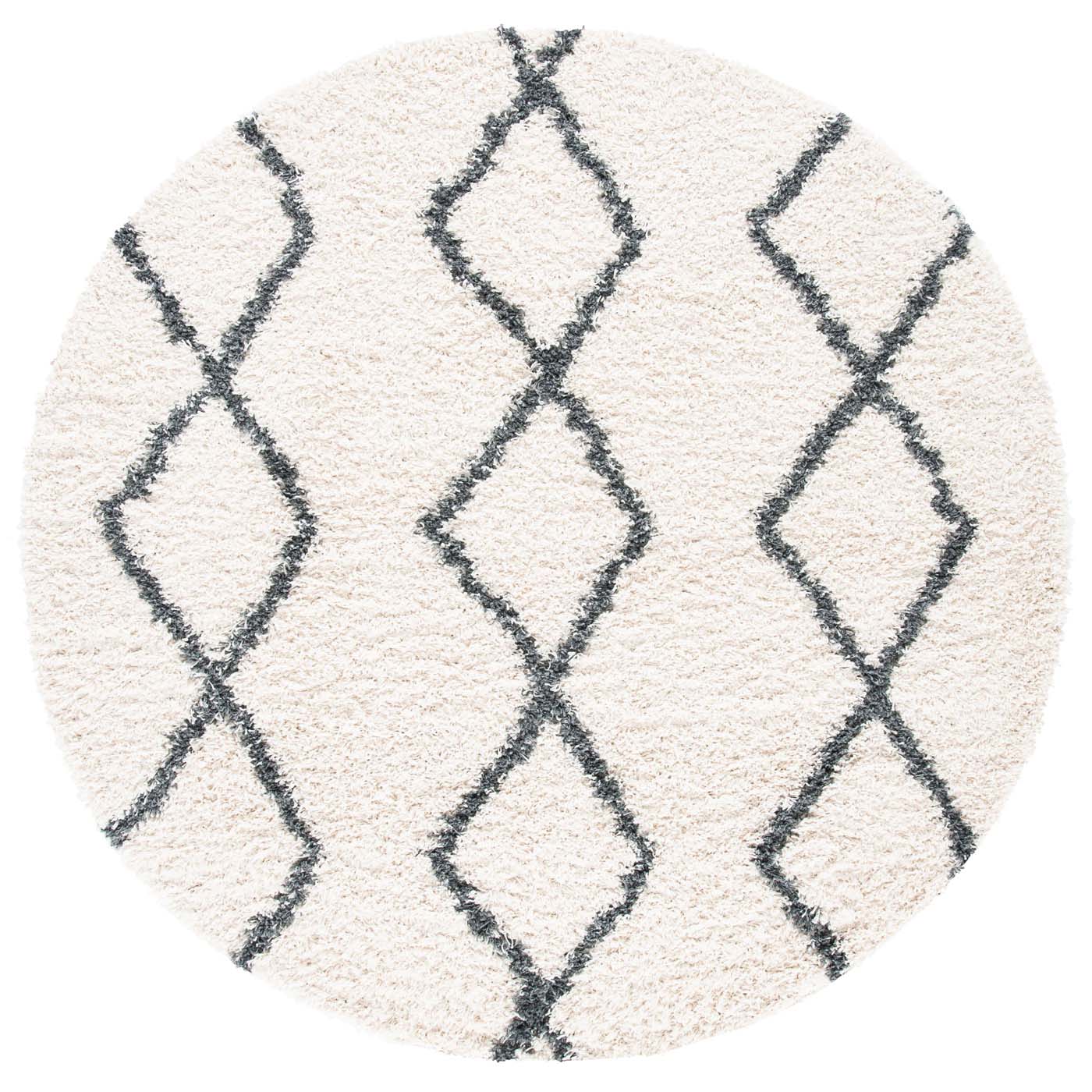 Safavieh Venus Shag 682 Rug, VNS682 - Ivory / Dark Grey