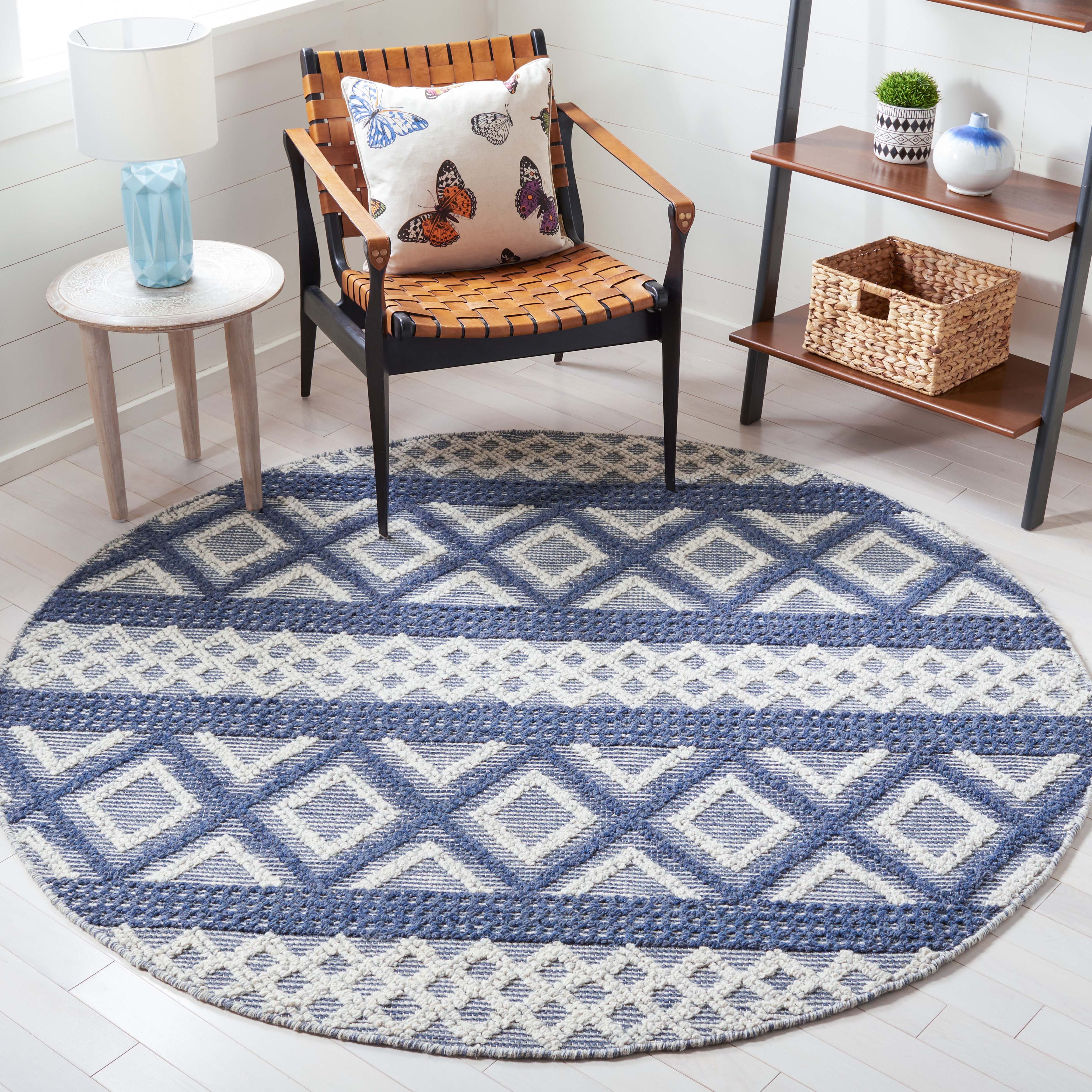 Safavieh Vermont 211 Rug, VRM211 - Ivory / Blue