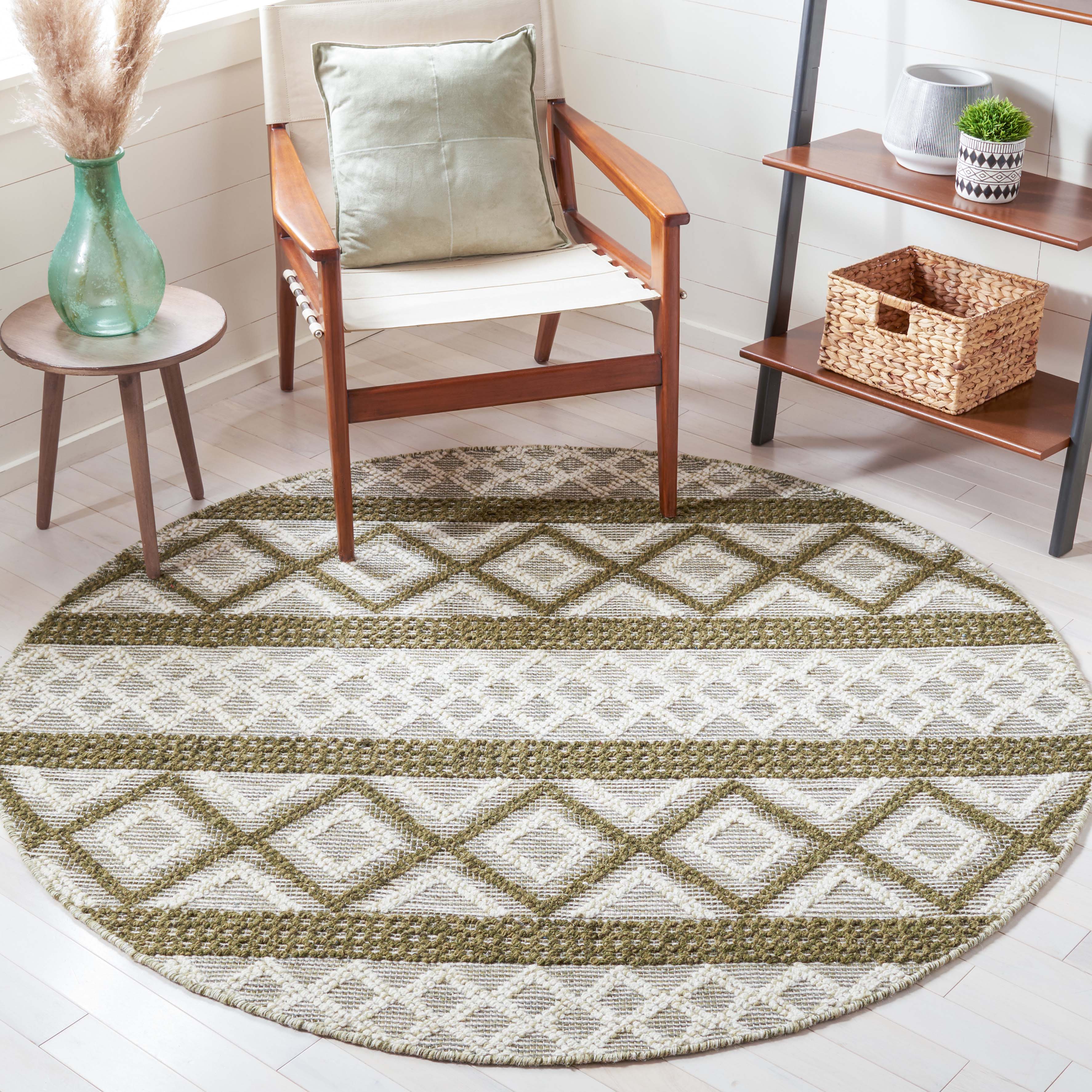 Safavieh Vermont 211 Rug, VRM211 - Ivory / Dark Green