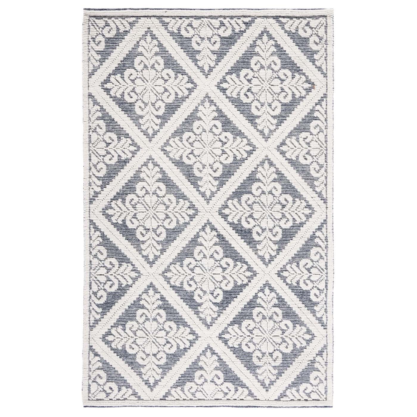 Safavieh Vermont 306 Rug, VRM306 - Ivory / Navy