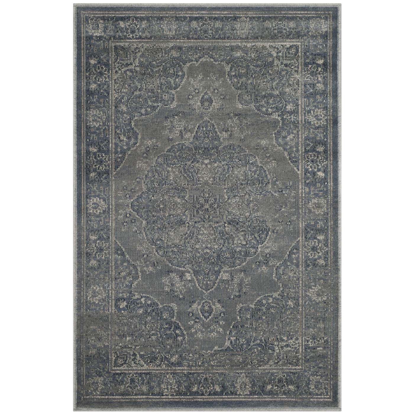 Safavieh Vintage 158 Rug, VTG158 - Light Blue / Light Grey