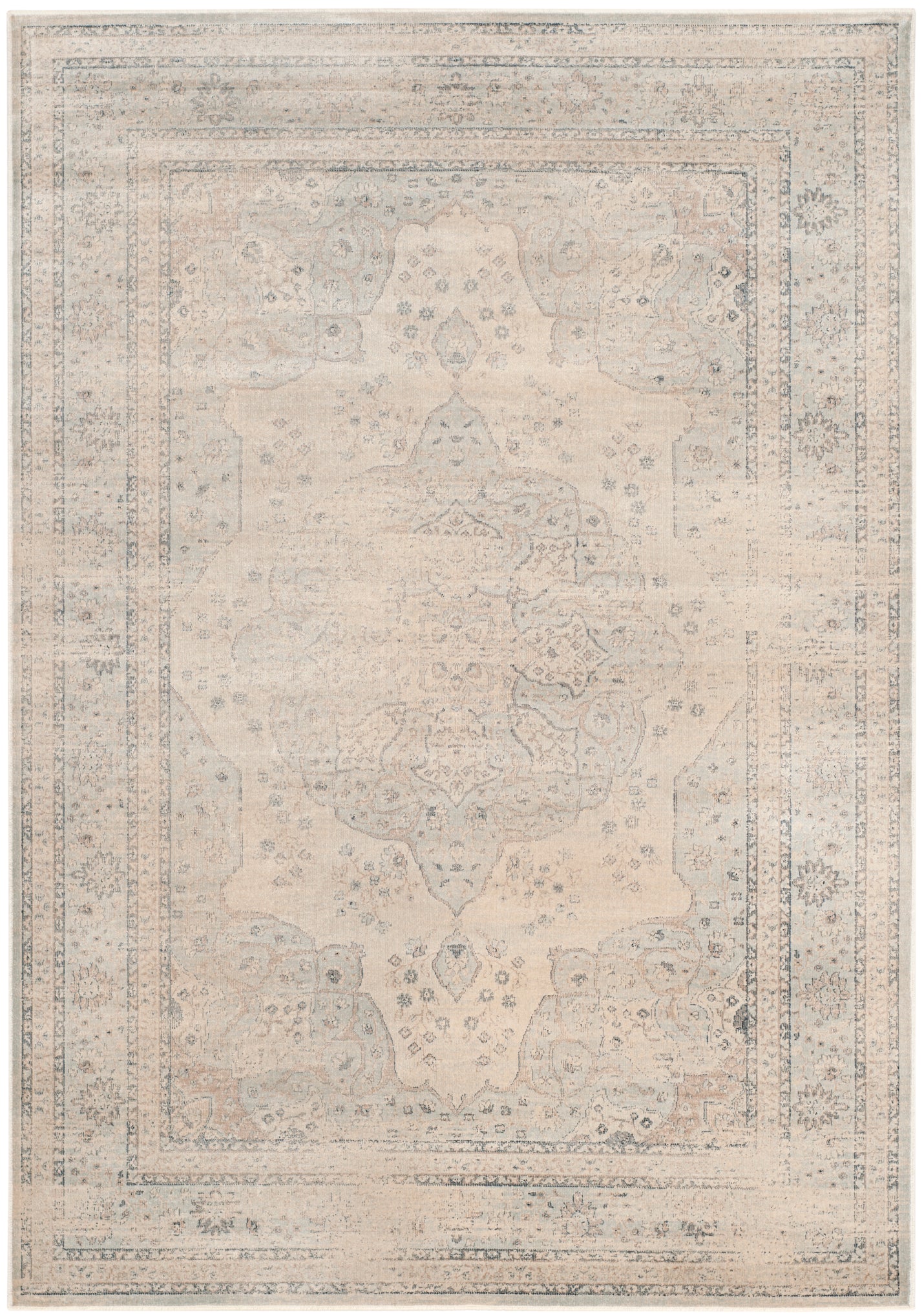 Safavieh Vintage 158 Rug, VTG158 - Light Blue / Cream