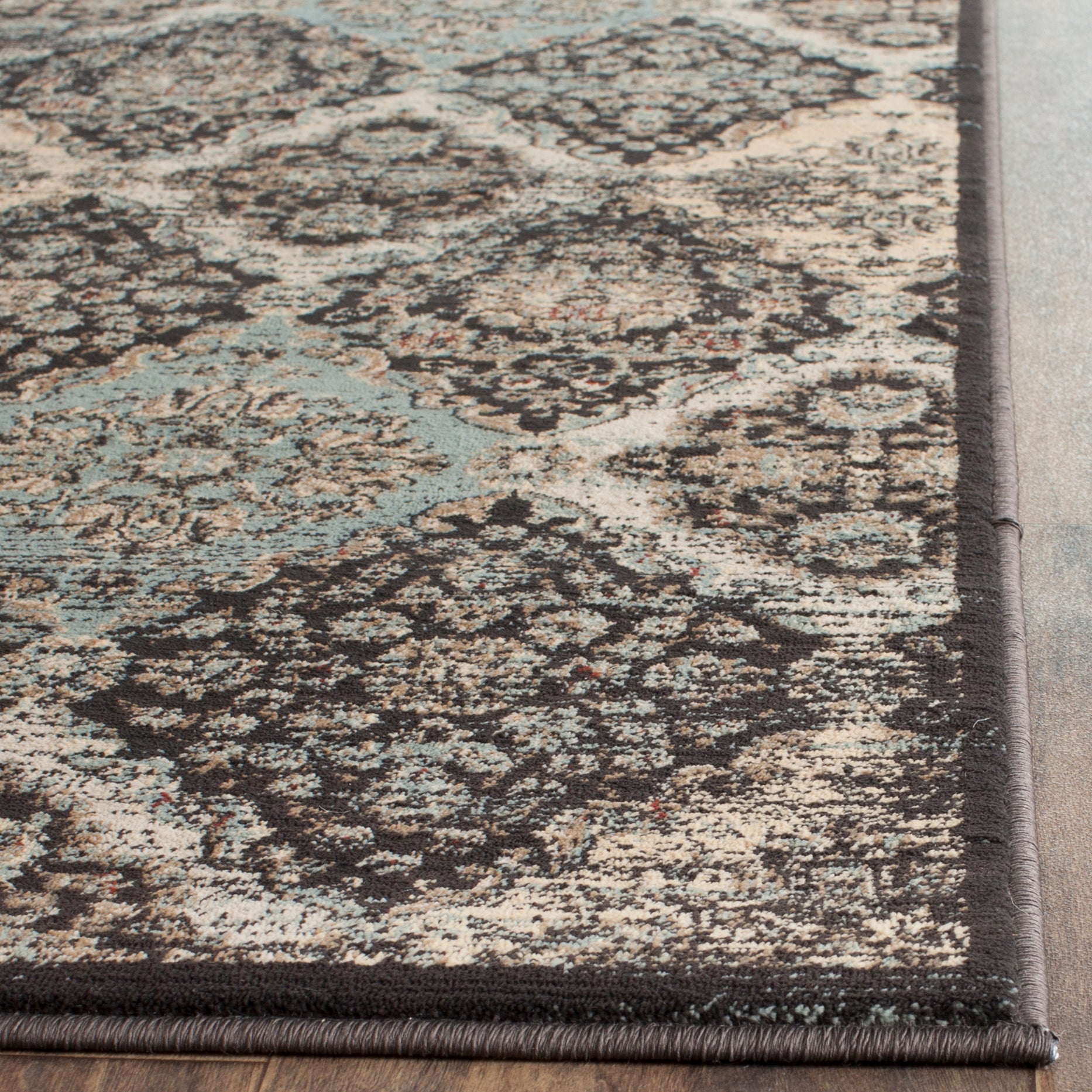 Safavieh Vintage 572 Rug, VTG572 - Black / Light Blue