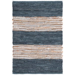 Safavieh Vintage Leather 204 Rug, VTL204 - Dark Grey / Natural