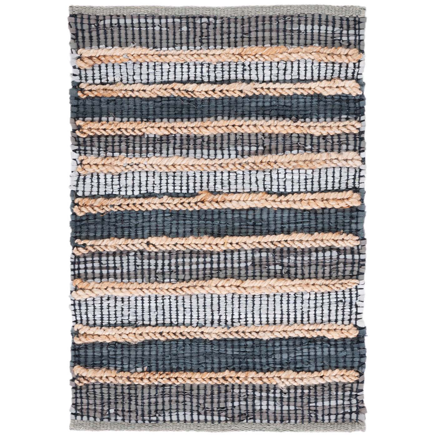 Safavieh Vintage Leather 206 Rug, VTL206 - Grey / Natural