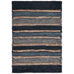 Safavieh Vintage Leather 206 Rug, VTL206 - Black / Natural