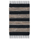 Safavieh Vintage Leather 601 Rug, VTL601 - Black / Natural