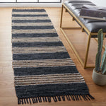 Safavieh Vintage Leather 601 Rug, VTL601 - Black / Natural