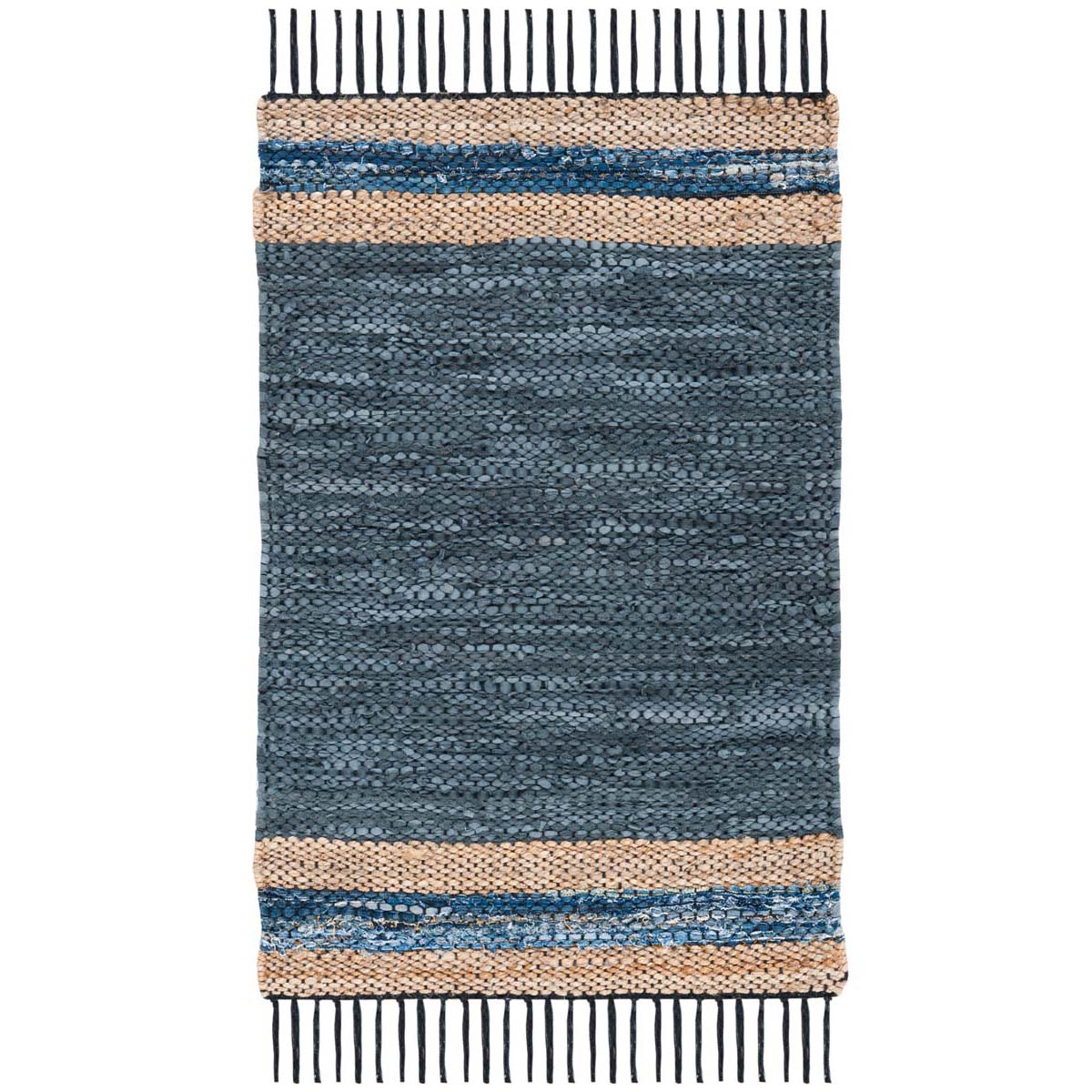 Safavieh Vintage Leather 602 Rug, VTL602 - Blue / Natural