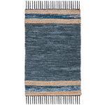 Safavieh Vintage Leather 602 Rug, VTL602 - Blue / Natural